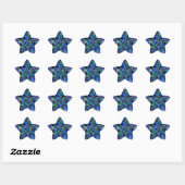 Kleurexplosie Ster Sticker (Vel)