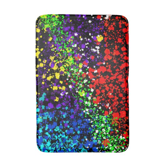 Kleurexplosie Stippen kleurrijke moderne kleuren Badmat (Voorkant Verticaal)