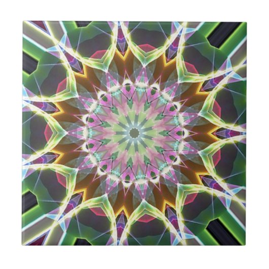 Kleurexplosie Tegeltje (Voorkant)