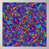 kleurexplosie van volledig Lijst Poster (Voorkant)