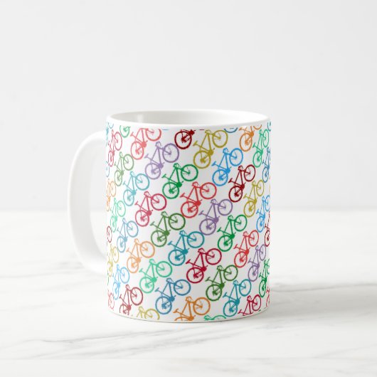 Kleurfietsen Koffiemok (Voorkant links)