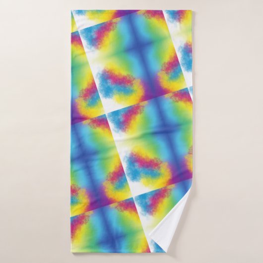 kleurflits badhanddoek (Badhanddoek)