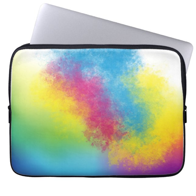 kleurflits laptop sleeve (Voorkant)