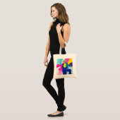 "Kleurfluistering – Dagelijkse Boodschappentas" Tote Bag (Voorkant (model))