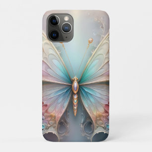 Kleurfluisteringen: Pastelkleur Fractale Vlinderdr Case-Mate iPhone Case