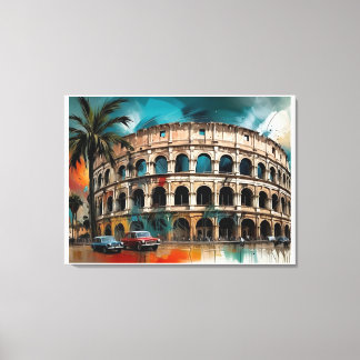 kleurflux canvas afdruk