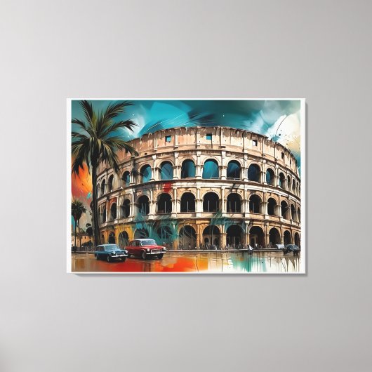kleurflux canvas afdruk (Voorkant)