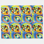 Kleurformulieren van Robert Delaunay Fleece Deken (Voorkant (Horizontaal))