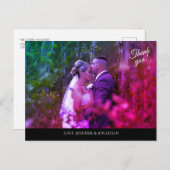 Kleurfoto's en zwart, bedankt Briefkaart (Voorkant / Achterkant)