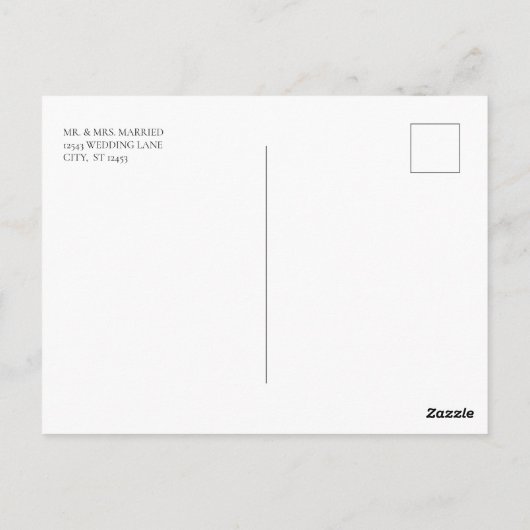 Kleurfoto's en zwart, bedankt Briefkaart (Achterkant)