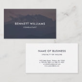 Kleurgebergte Gedempt palet Visitekaartje (Voorkant / Achterkant)