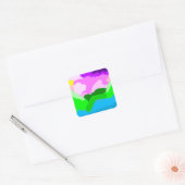 Kleurgecodeerde omgeving vierkante sticker (Envelop)