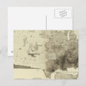 kleurgecodeerde populatie naar provincies briefkaart (Voorkant / Achterkant)