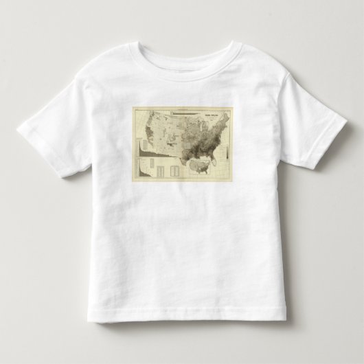 kleurgecodeerde populatie naar provincies kinder shirts (Voorkant)