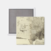 kleurgecodeerde populatie naar provincies magneet (Voorkant / Achterkant)