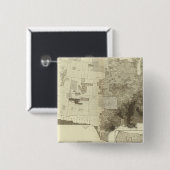 kleurgecodeerde populatie naar provincies vierkante button 5,1 cm (Voorkant /achterkant)