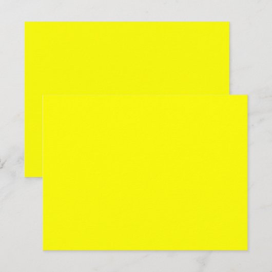 kleurgeel briefkaart (Voorkant / Achterkant)