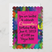 Kleurgerichte gedachten (meer opties) - RSVP / Kaart (Achterkant)