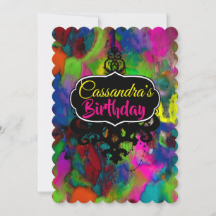 Kleurgerichte gedachten (meer opties) - RSVP / Kaart