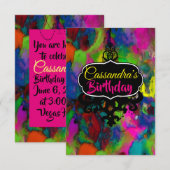 Kleurgerichte gedachten (meer opties) - RSVP / Kaart (Voorkant / Achterkant)