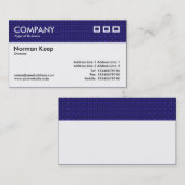 Kleurgestructureerde koptekst - Diepe blauwe verbi Visitekaartje (Voorkant / Achterkant)