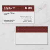 Kleurgestructureerde koptekst - Donkere rode struc Visitekaartje (Voorkant / Achterkant)