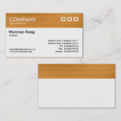Kleurgetextureerde koptekst - geborsteld ochreet visitekaartje (Voorkant / Achterkant)