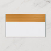 Kleurgetextureerde koptekst - geborsteld ochreet visitekaartje (Achterkant)