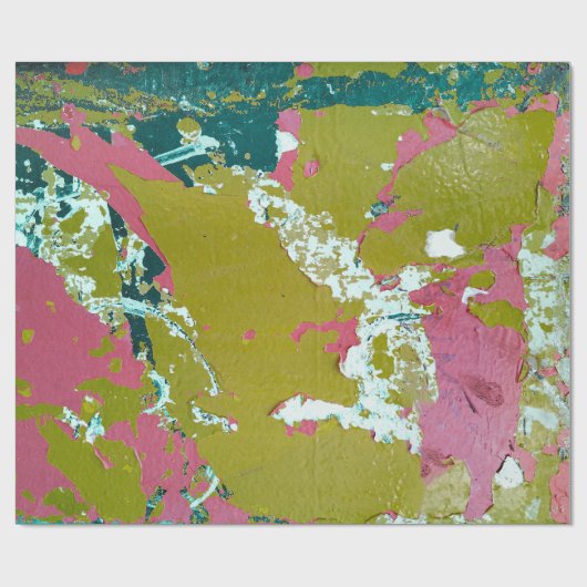 Kleurgeweven Abstracte print Cadeaupapier (Vlak)