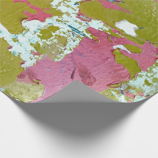 Kleurgeweven Abstracte print Cadeaupapier (Hoek)