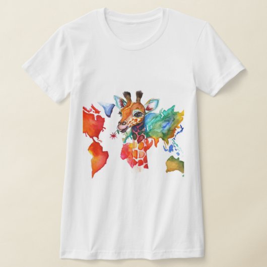 Kleurgiraf T-shirt (Laagn)
