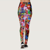 Kleurglas Marbles Crazy Yoga Pants XS to XL Leggings (Achterkant)