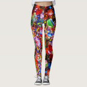 Kleurglas Marbles Crazy Yoga Pants XS to XL Leggings (Voorkant)