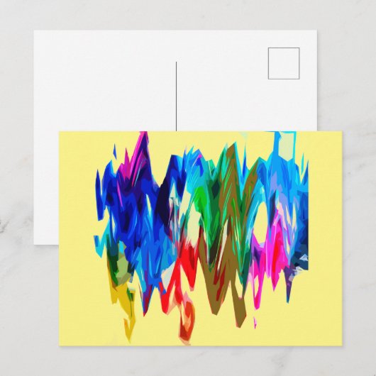 Kleurgolven Briefkaart (Voorkant / Achterkant)