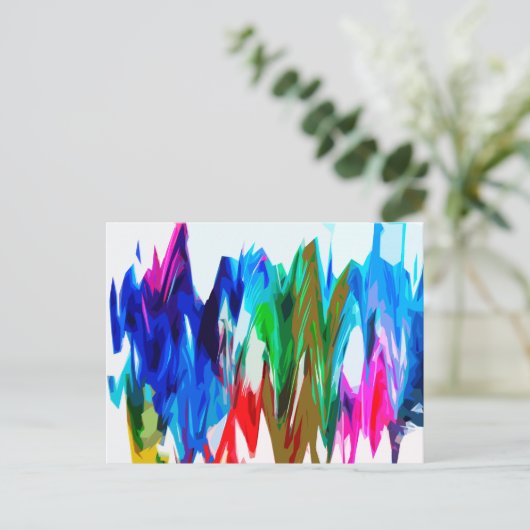 Kleurgolven Briefkaart (Staand voorkant)