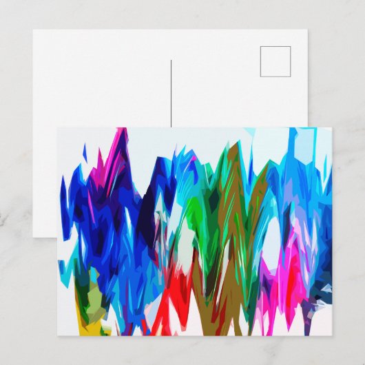 Kleurgolven Briefkaart (Voorkant / Achterkant)