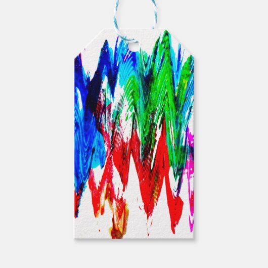 Kleurgolven Cadeaulabel (Voorkant)