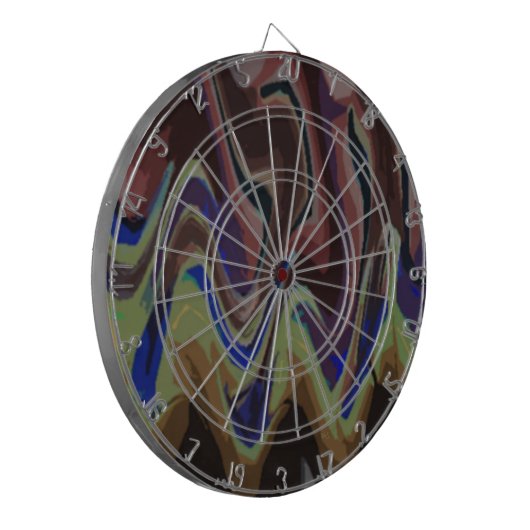 Kleurgolven Dartbord (Voorkant Links)