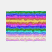 Kleurgolven Fleece Deken (Voorkant (Horizontaal))