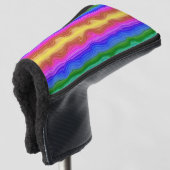 Kleurgolven Golfheadcover (3/4 voorkant)