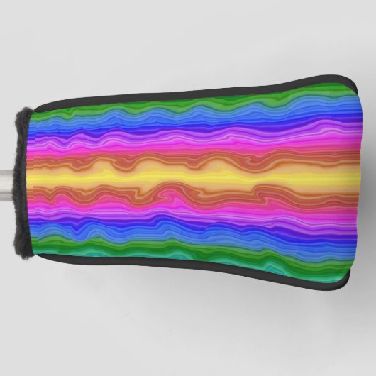 Kleurgolven Golfheadcover (Voorkant)