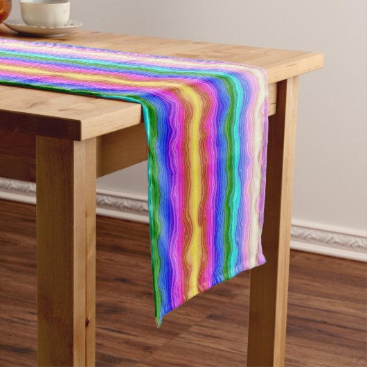 Kleurgolven Korte Tafelloper (Voorbeeld)