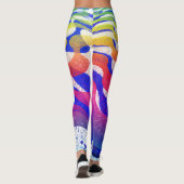 Kleurgolven Leggings (Achterkant)