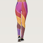 Kleurgolven Leggings (Achterkant)