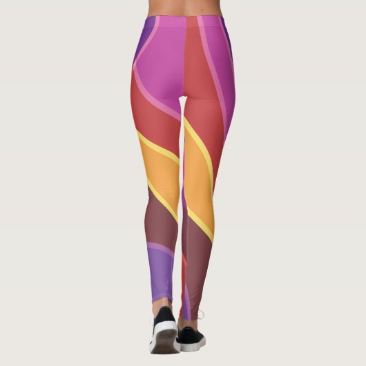 Kleurgolven Leggings (Achterkant)