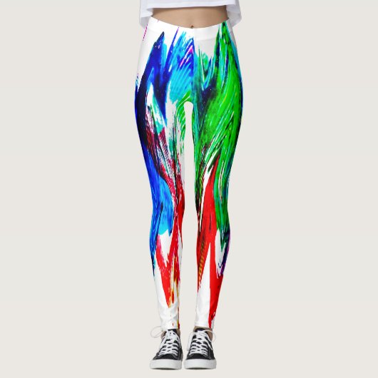 Kleurgolven Leggings (Voorkant)