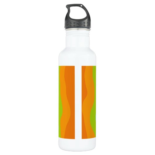 Kleurgolven met monogram waterfles (Achterkant)