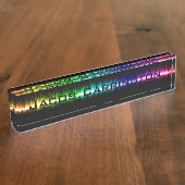 Kleurgolven Naambordje (Zijkant)