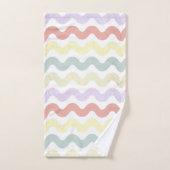 Kleurgolven (pastels) bad handdoek (Handdoek)