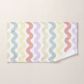 Kleurgolven (pastels) bad handdoek (Handdoek)